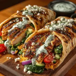 The Mediterranean diet is renowned for its emphasis on fresh, flavorful ingredients that not only tantalize the taste buds but also promote overall health and well-being. Among the myriad of delectable dishes this culinary tradition offers, Healthy Greek Chicken Pita Wraps shine as a standout option for those seeking a nutritious meal without compromising on flavor. This dish encapsulates the essence of Mediterranean cooking by combining marinated grilled chicken, crisp vegetables, and a rich, creamy tzatziki sauce, all enveloped in soft whole wheat pita bread. Whether you’re looking for a quick lunch or a wholesome dinner, this recipe provides a satisfying solution that’s both easy to prepare and delightful to eat.