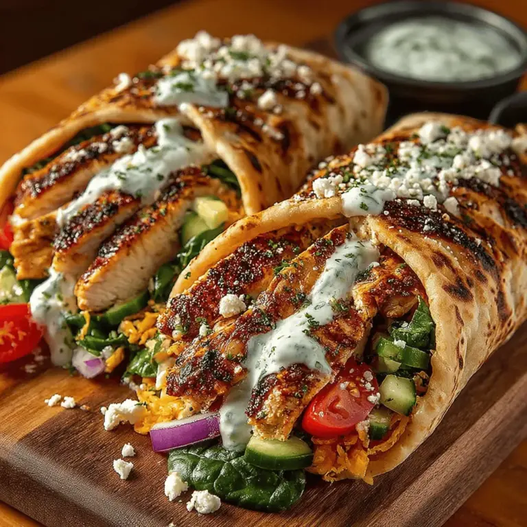 The Mediterranean diet is renowned for its emphasis on fresh, flavorful ingredients that not only tantalize the taste buds but also promote overall health and well-being. Among the myriad of delectable dishes this culinary tradition offers, Healthy Greek Chicken Pita Wraps shine as a standout option for those seeking a nutritious meal without compromising on flavor. This dish encapsulates the essence of Mediterranean cooking by combining marinated grilled chicken, crisp vegetables, and a rich, creamy tzatziki sauce, all enveloped in soft whole wheat pita bread. Whether you’re looking for a quick lunch or a wholesome dinner, this recipe provides a satisfying solution that’s both easy to prepare and delightful to eat.