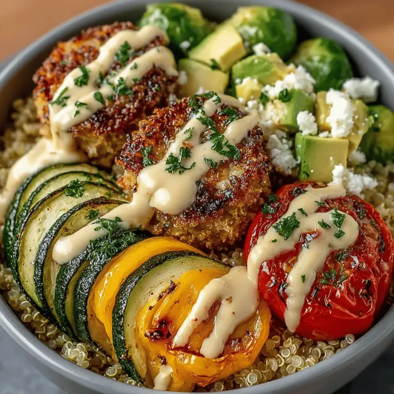 To elevate the flavor profile of your Rainbow Quinoa & Roasted Veggie Power Bowls, the key lies in the preparation and roasting of the vegetables. Start by preheating your oven to 425°F (220°C). This high temperature is essential for caramelizing the natural sugars in the vegetables, resulting in a sweet, rich flavor that perfectly complements the nutty quinoa.