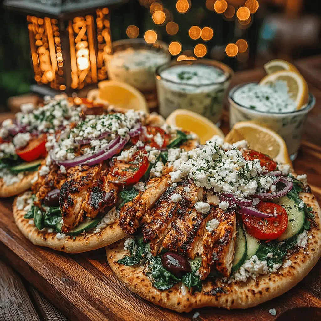In today's fast-paced world, finding a delicious yet healthy meal can often feel like a daunting task. Enter the Mediterranean Bliss: Healthy Greek Chicken Pita Wraps—an ideal solution for busy individuals and families alike. This vibrant and nutritious recipe combines succulent grilled chicken with fresh vegetables and creamy tzatziki sauce, all wrapped in whole wheat pita bread. Not only is it rich in flavors, but it also embodies the essence of healthy eating, making it a perfect choice for lunch or dinner. Whether you're a seasoned chef or a kitchen novice, this recipe is easy to follow and guarantees satisfaction.