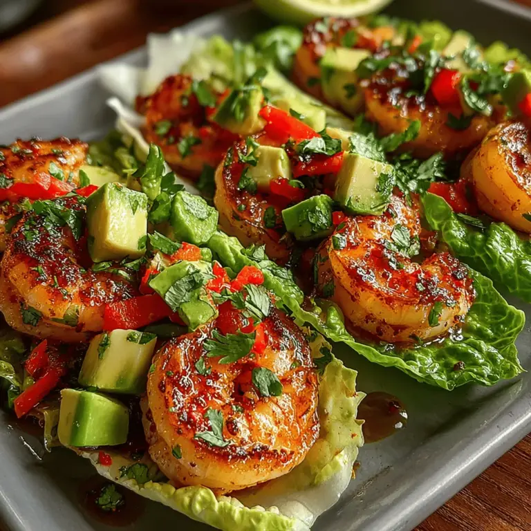 If you’re in search of a dish that combines vibrant flavors, fresh ingredients, and a healthy profile, look no further than Zesty Garlic Lime Shrimp Lettuce Wraps. This recipe is not only visually appealing with its bright colors but also delivers a delightful crunch paired with the succulent taste of shrimp. Perfect for a light lunch or a refreshing dinner, these lettuce wraps encapsulate the essence of a satisfying yet guilt-free meal.