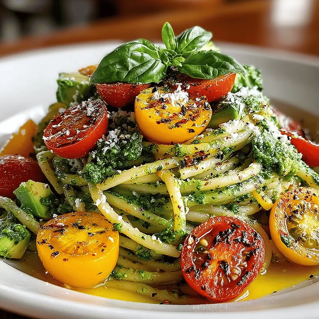 In the realm of quick yet delicious meals, Creamy Avocado Basil Pasta stands out as a vibrant and wholesome option. This dish marries the smooth, buttery texture of ripe avocados with the aromatic freshness of basil, resulting in a creamy, luscious sauce that coats your choice of pasta beautifully. It’s a dish that not only satiates hunger but also offers a myriad of health benefits, making it perfect for busy weeknights or casual dinner parties. Whether you’re a seasoned cook or a kitchen novice, this easy-to-master recipe will impress your family and friends, showcasing your culinary skills while keeping things light and nutritious.