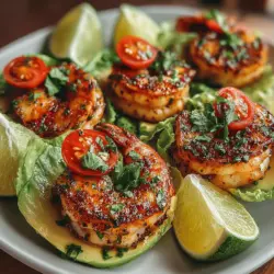 Shrimp is a popular choice among seafood lovers for its versatility and lean protein content. Not only is it delicious, but it also cooks quickly, making it an ideal option for busy weeknight dinners. In recent years, lettuce wraps have gained traction as a healthy alternative to traditional tacos, offering a fresh and light way to enjoy flavorful fillings. This recipe for Zesty Garlic Lime Shrimp Lettuce Wraps showcases the delightful combination of succulent shrimp, a zesty garlic lime marinade, and crisp lettuce, creating a dish that is both satisfying and health-conscious.