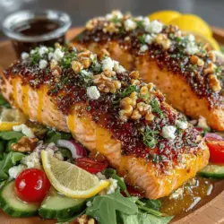In the realm of salads, few dishes can rival the delightful combination of flavors and textures found in a Honey Mustard Glazed Salmon Salad. This recipe stands out not just for its vibrant presentation but also for its harmonious blend of sweet, tangy, and savory elements. Imagine tender, flaky salmon drizzled with a luscious honey mustard glaze, nestled atop a bed of crisp greens and colorful vegetables. Each bite offers a refreshing crunch from the salad components contrasted with the rich, buttery flavor of the salmon, creating an unforgettable dining experience.