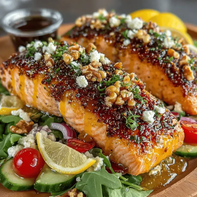In the realm of salads, few dishes can rival the delightful combination of flavors and textures found in a Honey Mustard Glazed Salmon Salad. This recipe stands out not just for its vibrant presentation but also for its harmonious blend of sweet, tangy, and savory elements. Imagine tender, flaky salmon drizzled with a luscious honey mustard glaze, nestled atop a bed of crisp greens and colorful vegetables. Each bite offers a refreshing crunch from the salad components contrasted with the rich, buttery flavor of the salmon, creating an unforgettable dining experience.