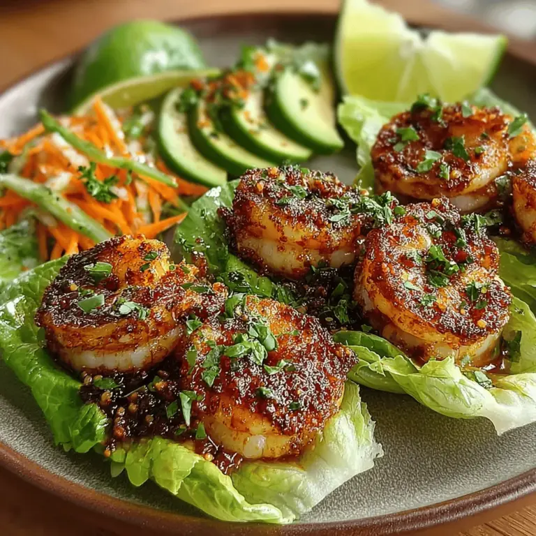 When it comes to quick and flavorful meals, Zesty Garlic Lime Shrimp Lettuce Wraps stand out as a vibrant and refreshing option. This dish combines the succulent taste of shrimp with a zesty marinade that awakens the palate, all while being enveloped in crisp lettuce leaves. Whether you're hosting a casual get-together, looking for a nutritious lunch, or simply craving something light yet satisfying, these lettuce wraps are sure to impress.