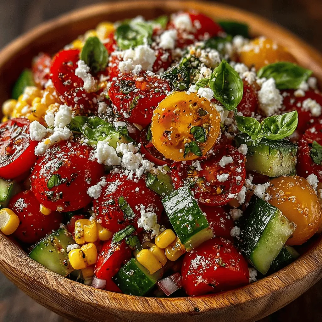 As summer approaches, vibrant colors and fresh ingredients beckon from markets and gardens alike. One dish that perfectly captures the essence of the season is the Sunny Tomato & Corn Delight Salad. This salad is a celebration of bright, sun-kissed flavors that not only tantalize the taste buds but also provide nourishment. With its eye-catching hues and refreshing textures, this salad is an ideal choice for warm-weather gatherings, picnics, and light lunches.