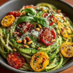Creating the perfect avocado sauce is the heart of this Creamy Avocado Pasta with Basil. The food processor is your best friend during this process, ensuring that all ingredients blend seamlessly into a luscious, creamy sauce.