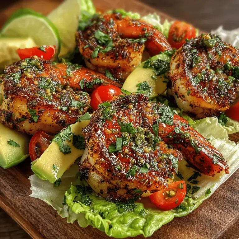 If you’re in search of a dish that embodies fresh flavors and vibrant ingredients, look no further than Zesty Garlic Lime Shrimp Lettuce Wraps. This delightful recipe offers a perfect balance of zest and savory goodness, making it an ideal choice for a light lunch or a tantalizing appetizer. With succulent shrimp marinated in a zesty garlic-lime mixture and served in crisp lettuce leaves, this dish is not only visually appealing but also a celebration of flavor that is sure to please seafood enthusiasts and health-conscious eaters alike.