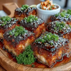 In the realm of quick and healthy meals, Air Fryer Crispy Teriyaki Salmon Bites stand out as a delicious and nutritious option. Packed with flavor and easy to prepare, these salmon bites are a fantastic choice for busy weeknights or entertaining guests. The combination of tender salmon coated in a sweet and savory teriyaki sauce, all cooked to crispy perfection, makes this dish not only appealing but also a hit among seafood lovers and health-conscious eaters alike.