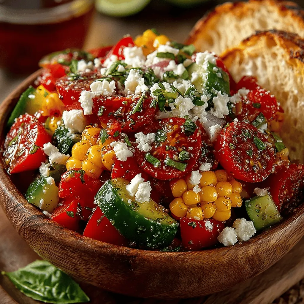 As the summer months roll in, the bounty of fresh produce becomes irresistible. One dish that showcases the season's flavors is the Fresh Summer Tomato and Corn Salad. This vibrant salad combines juicy tomatoes, sweet corn, and a medley of colorful vegetables, creating a refreshing dish that is perfect for barbecues, picnics, or simply enjoying at home. With its easy preparation and delightful flavor profile, this salad not only celebrates summer's harvest but also offers a healthy and satisfying option for any meal.