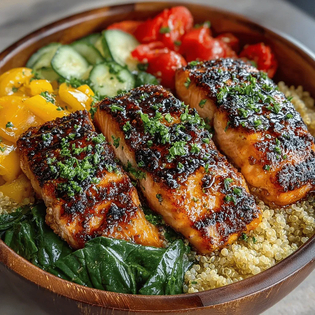 A well-crafted dressing elevates the flavors of your Grilled Lemon Garlic Salmon Bowls, enhancing every bite. The key to a delicious dressing is achieving a perfect balance between taste and texture.