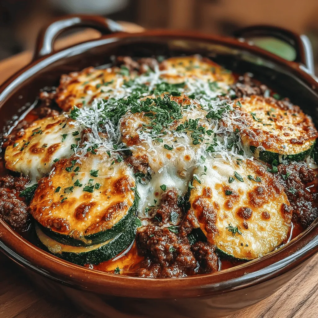 In recent years, low-carb diets and healthy eating have surged in popularity, prompting many home cooks to seek out delicious alternatives to traditional comfort foods. One such dish that combines both flavor and nutrition is Zucchini Wonderland Lasagna Bake. This recipe showcases zucchini as the star ingredient, providing a wholesome and satisfying twist on classic lasagna. With layers of savory ground meat, creamy cheeses, and a rich marinara sauce, this dish is perfect for those looking to indulge without the guilt. Whether you are following a low-carb or ketogenic diet, Zucchini Wonderland Lasagna Bake caters to your taste buds while keeping your health in check.