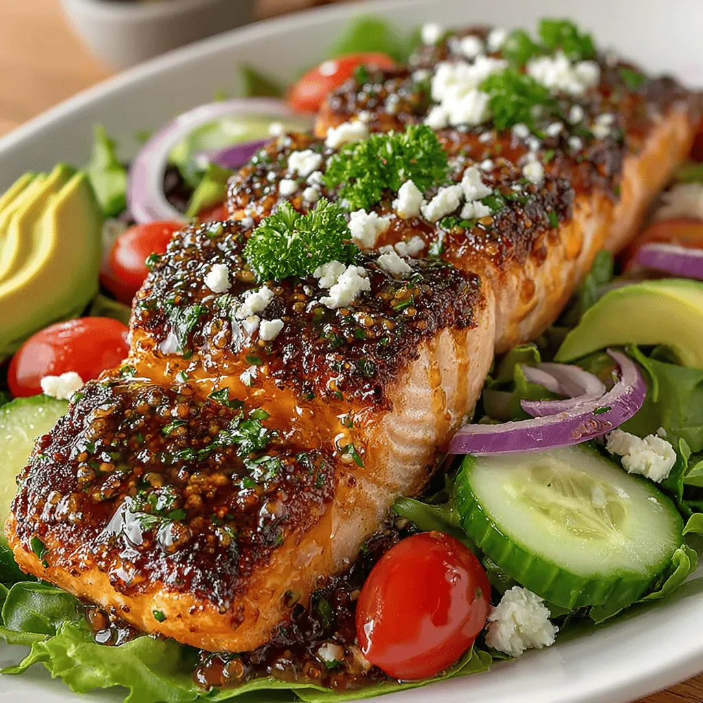 The Honey Mustard Glazed Salmon Salad is a delightful dish that perfectly balances flavors, textures, and nutrition. Featuring succulent salmon fillets glazed with a tangy honey mustard sauce and served atop a bed of fresh greens, this salad is not only visually appealing but also packed with wholesome ingredients. Whether you're looking for a light lunch, a satisfying dinner, or a healthy meal prep option, this recipe checks all the boxes. In this article, we will explore the recipe in detail, uncover the health benefits of its ingredients, and provide insights on how to enjoy this dish to its fullest.