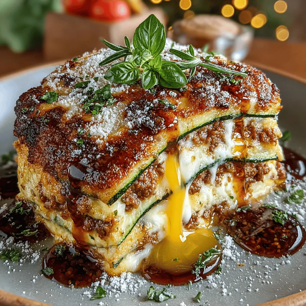 Discover the delightful world of low-carb cooking with our Zucchini Bliss Lasagna Bake. This innovative recipe replaces traditional pasta with fresh zucchini, creating a dish that is not only nutritious but also bursting with flavor. Ideal for those seeking healthier meal options, this lasagna is a crowd-pleaser that will satisfy both your cravings and your dietary goals. Join us as we explore the ingredients, preparation, and cooking techniques that make this dish a must-try for any home chef.