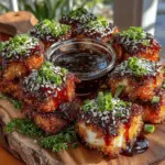 Air frying has rapidly gained popularity as a healthier cooking method, allowing food to achieve a crispy texture without the excess oil typically associated with frying. This cooking technique not only enhances the flavors but also preserves the nutritional value of the ingredients. Today, we focus on a delightful dish: Air Fryer Crispy Teriyaki Salmon Bites. This recipe combines the rich, buttery taste of salmon with a savory teriyaki glaze, all while ensuring a crispy exterior that will impress anyone at your dinner table. Moreover, cooking with an air fryer simplifies the process and reduces the need for heavy oils, making it a perfect option for health-conscious diners.