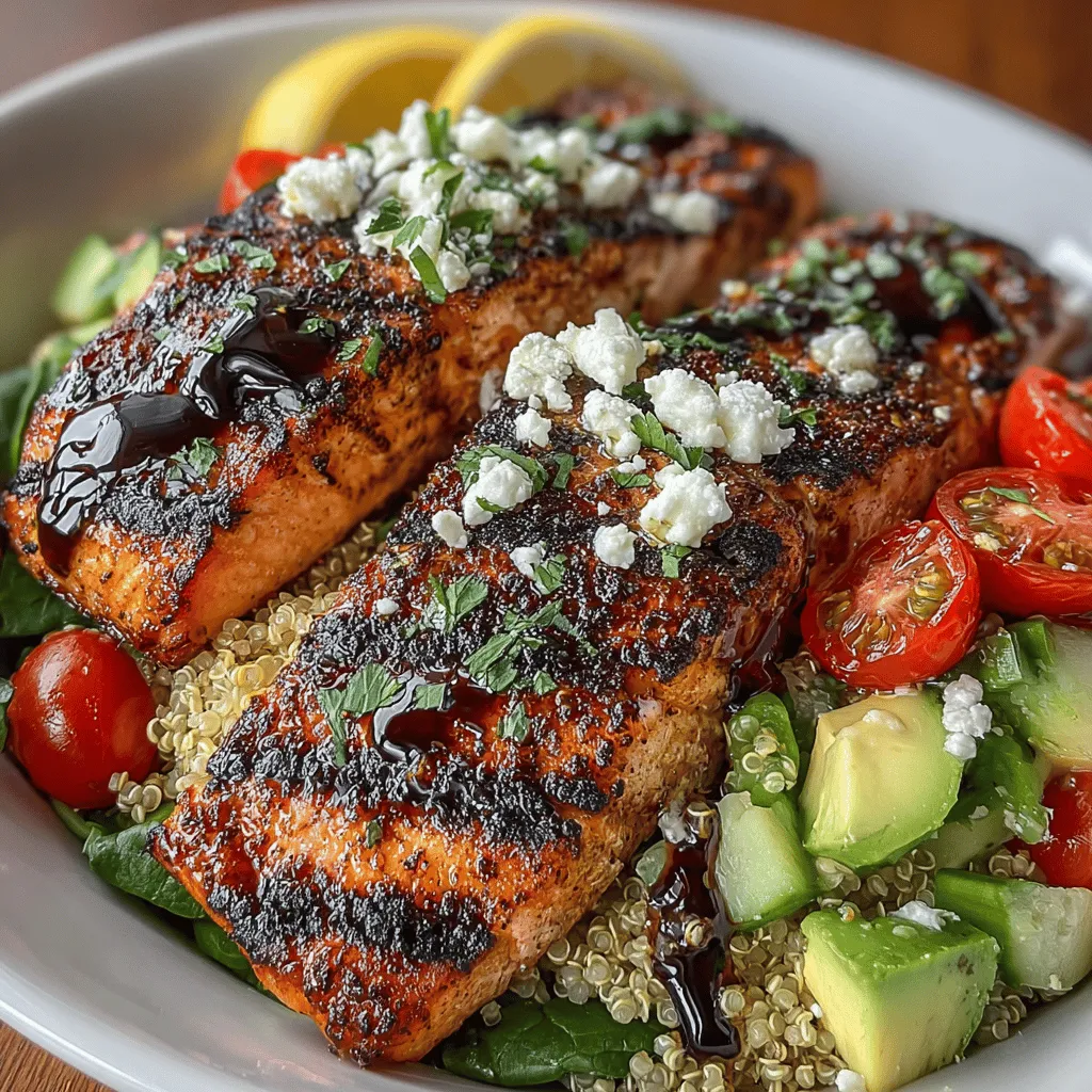 Grilled Lemon Garlic Salmon Bowls are a delightful and nutritious meal option that combines the rich flavors of salmon with the zesty notes of lemon and garlic. This dish has gained popularity for its vibrant presentation and versatility, making it a perfect choice for busy individuals seeking a healthy yet satisfying meal. The combination of fresh ingredients not only enhances the flavor profile but also contributes to a balanced diet.