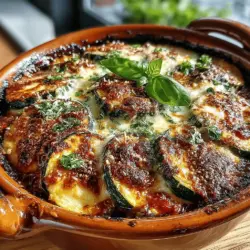 Zucchini Delight Lasagna Bake is an innovative and nutritious reinterpretation of the beloved classic lasagna. This dish takes advantage of zucchini as a low-carb substitute for traditional pasta, offering a lighter alternative without sacrificing flavor or satisfaction. Packed with protein and rich in flavors, this lasagna bake is ideal for families, health-conscious individuals, and anyone looking to enjoy a delicious meal that aligns with their dietary goals.