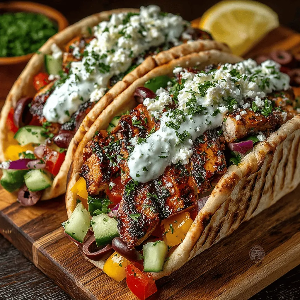 Greek cuisine is renowned for its vibrant flavors, fresh ingredients, and healthy options, all rooted in the Mediterranean diet. Among the many delightful dishes it offers, Greek Chicken Pita Wraps stand out as a wholesome and flavorful meal choice. This recipe is not only packed with lean protein from chicken but also incorporates an array of colorful vegetables, making it a balanced meal that satisfies both hunger and nutritional needs. With a combination of tender marinated chicken, crisp vegetables, and creamy feta, these wraps are perfect for lunch or dinner and are sure to please anyone looking for a fresh and satisfying meal.