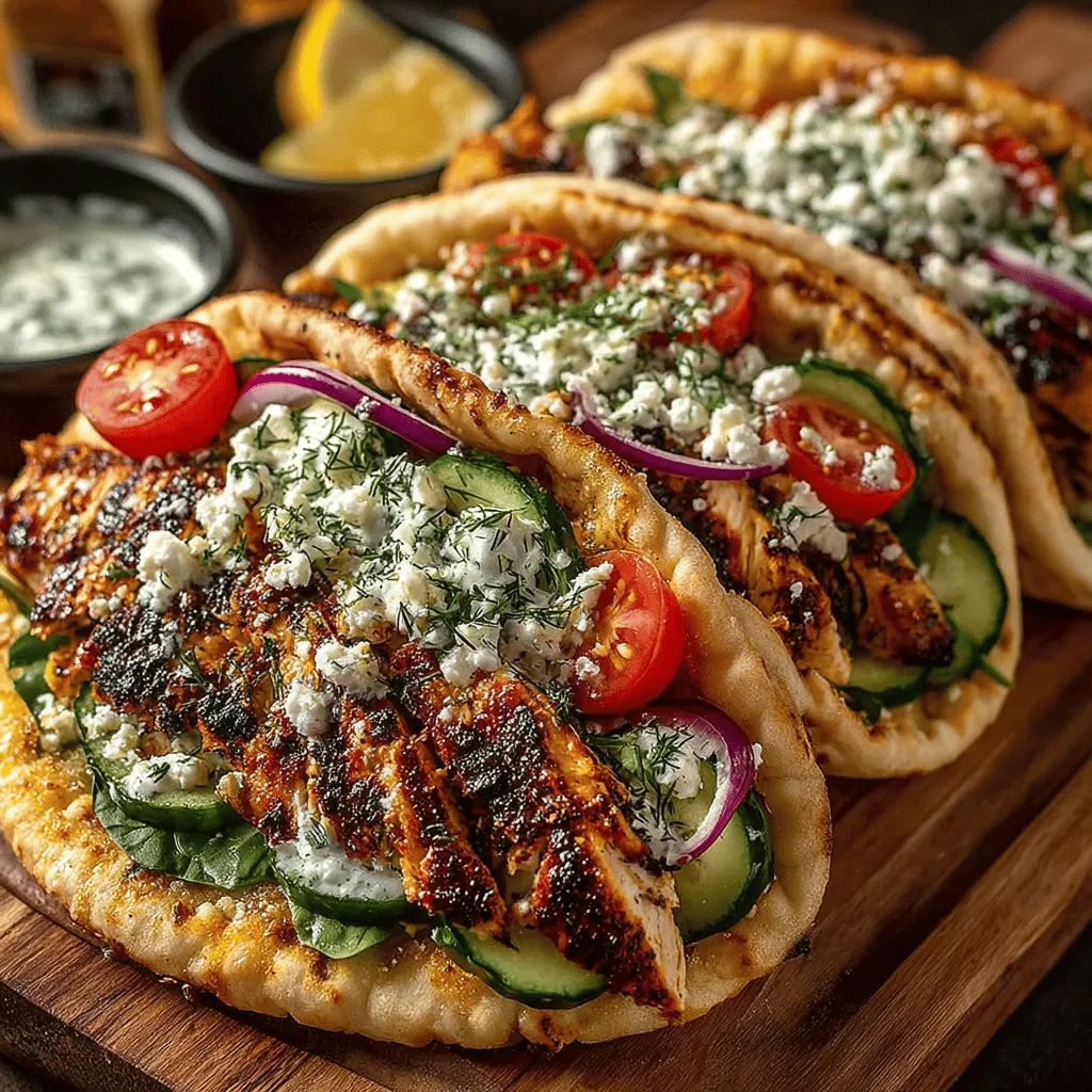 Healthy eating is not just a trend; it's a lifestyle choice that emphasizes the importance of fresh, wholesome ingredients. Mediterranean flavors, particularly from Greek cuisine, exemplify this concept with their vibrant and diverse ingredients. Greek dishes are known for their rich history and delightful combinations of flavors, making them a popular choice for those seeking both taste and nutrition. The Zesty Healthy Greek Chicken Pita Wraps perfectly encapsulate the essence of Greek cooking, combining grilled chicken, fresh vegetables, and a creamy yogurt dressing, all wrapped in a whole wheat pita. This recipe serves as a delicious and nutritious meal option that is easy to prepare and satisfying to eat.